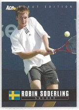 2005 Ace Authentic Debut Edition - Robin SoderlingTennis Card #40