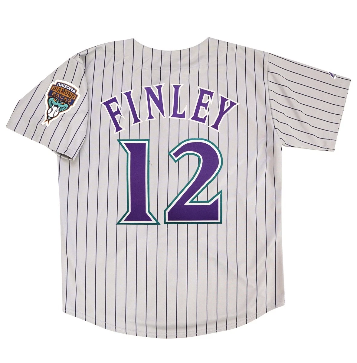 Steve Finley 1999 Arizona Diamondbacks Grey Road Throwback Men s