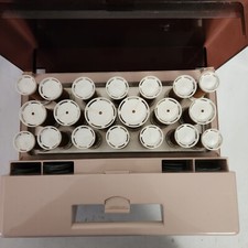 Clairol Deluxe Custom Caresetter Mist/Dry FV-20 Velvet Hot Rollers and Clips