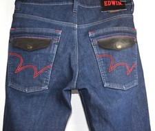 Edwin Jeans Mens Dark Blue Japanese Denim Wild Fire GE03FW Size Small W30 L29