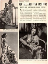 1940 vintage Article NEW ALL AMERICAN FASHION 4 pgs Classic 40s dresses 071820