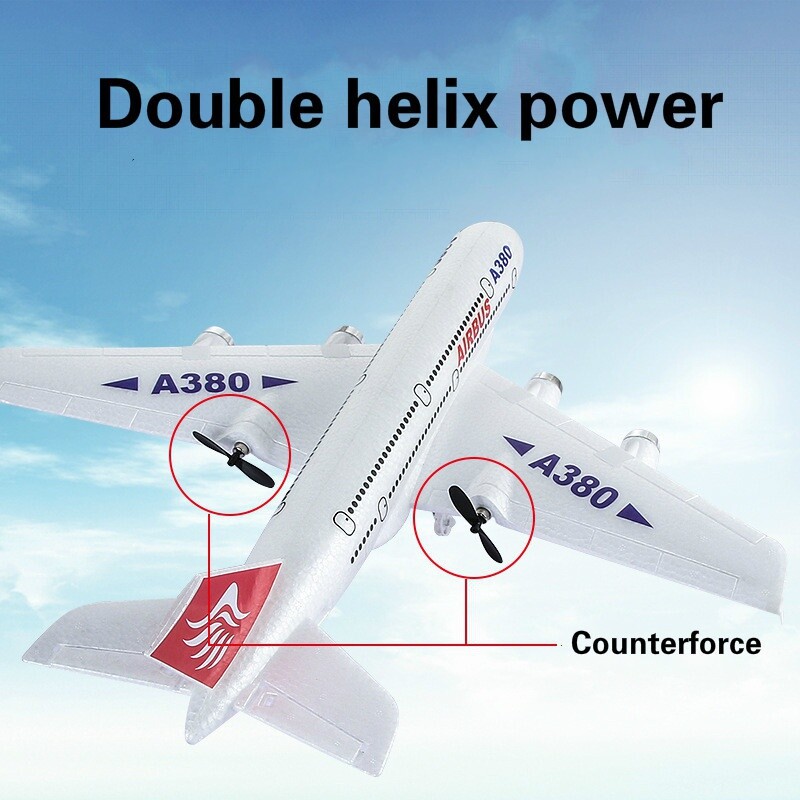 Airbus A380 RC Aereo 2.4G Giocattolo Di Controllo Remoto Aereo Ad Ala Fissa Gyro