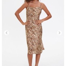 Snake skin long dress Forever 21