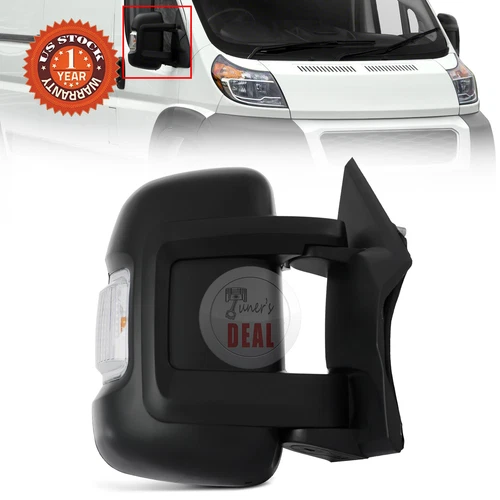Heated Mirror Right Side RH For 2014-2021 Ram Promaster 1500 2500 3500 CH1321432