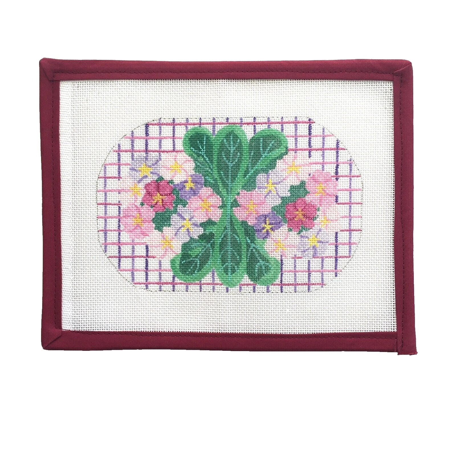 Многоцветные овальные холсты с вышивкой крестом