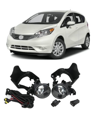 For 14 16 Nissan Versa Note Fog Lights Kit Set Lamps Bulbs Harness