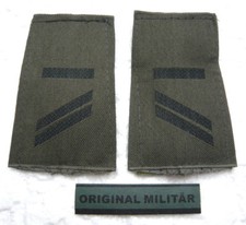 KLETT Rangabzeichen Obergefreiter UA schwarz/oliv Bw Schulter Klappen Schlaufen