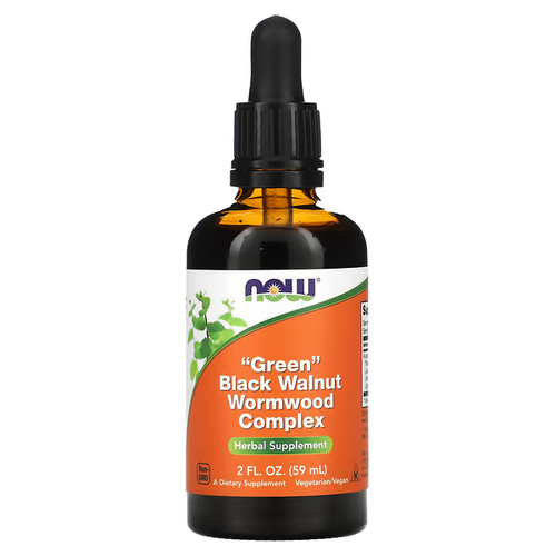 NOW Foods Green Black Walnut Wormwood Complex 59 ml. Herbal