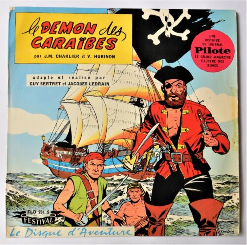 RARE. Vinyle 78 T. « Le Démon des Caraïbes » (HUBINON/CHARLIER) / BE - Photo 1/3