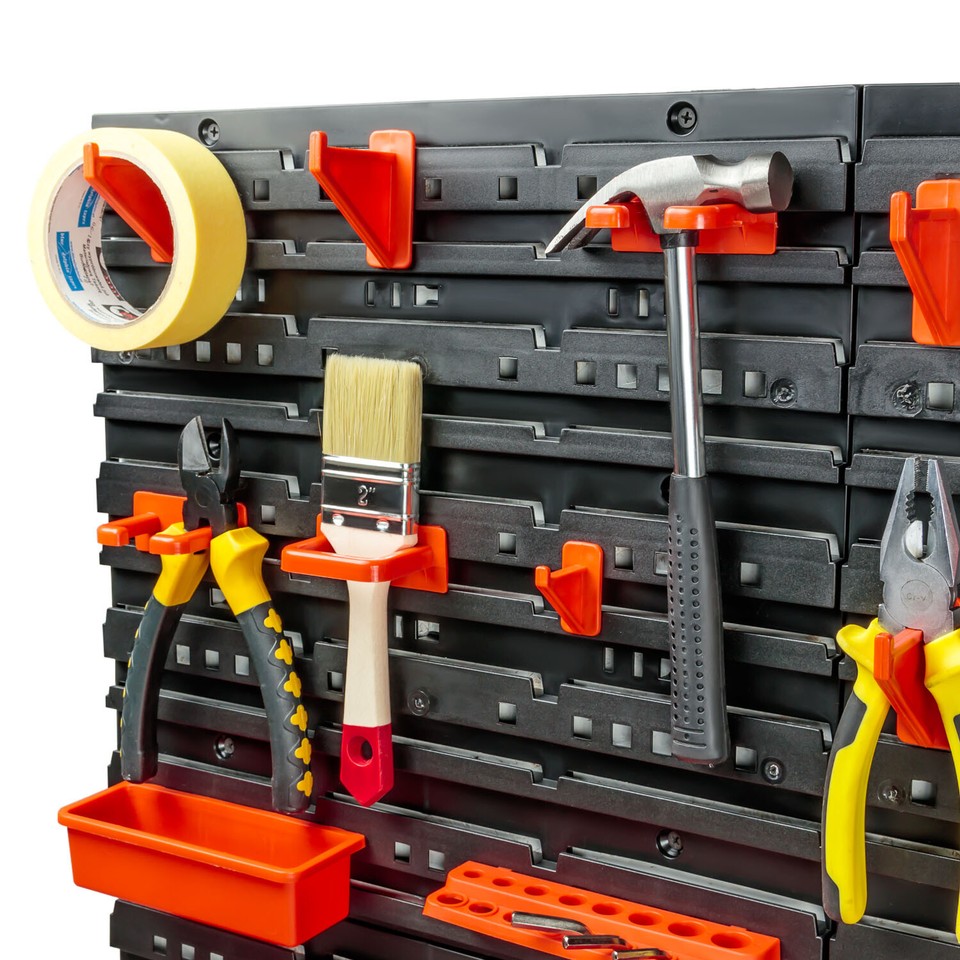 Werkzeughalter Wand Mit 21 Löchern | Kohlenstoffstahl Organizer Für Garage & Werkstatt