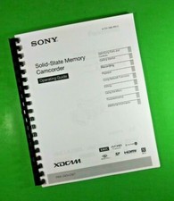 Owners Manual for Sony PXW Z90 Video Camera 176 Pages W/Clear Covers 
