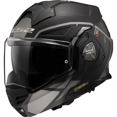 LS2 Über-Klapphelm FF901 Advant X Metryk titanium matt ECE 22.06  Gr. S 55/56