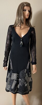  Ausverkauf / Original SAVE THE QUEEN 38 schwarzes Segelkleid