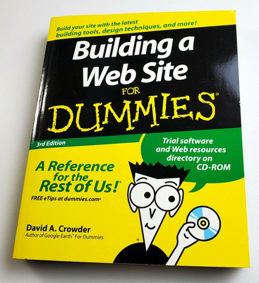 Building A Web Site Book By David A. Crowder 2007 Preowned Paperback 3rd Edition