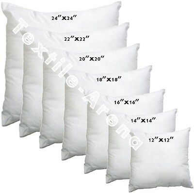 Hollow Fiber Cushions Pads Insets  12"14"16"18"20"22"24"26"28" Inner Fillers
