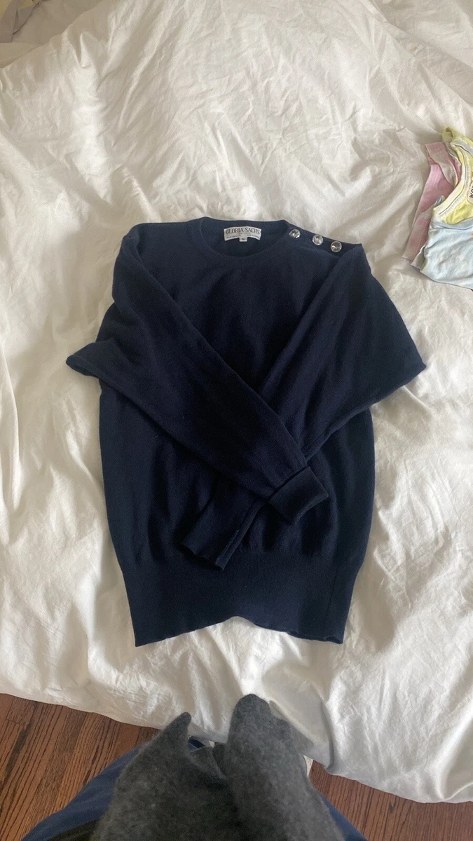 Ensemble Blouse Et Jupe Gloria Sachs Spring Navy - Taille 8, Occasion Très Bon état
