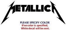 Metallica Metal Rock Graphic Die Cut decal sticker Car Truck Boat Window 7"
