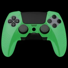 Glow in Dark Anti-Slip Silicone Cover for ps5 Edge Controller w/Thumb Grip Caps