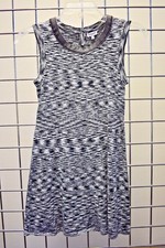 SPLENDID GIRLS BLACK AND WHITE SLEEVELESS KNEE LENGTH DRESS SIZE 12