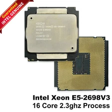 Lot of 2 Intel Xeon E5-2698 V3 16-Core 2.30GHz CPUs LGA2011-3 SR1XE