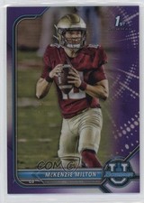 2021-22 Bowman U Chrome Prospects Purple Refractor McKenzie Milton #13 0zc4