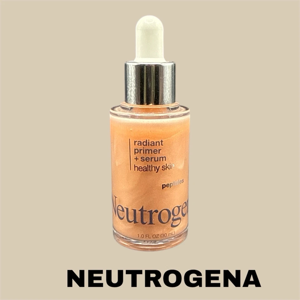 NEUTROGENA Radiant Face Primer & Serum w/ Peptides – Healthy Skin Glow 1.0 oz - Image 2 of 4