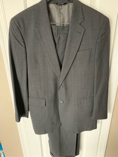 Jos a bank gray business suit size 42R jacket and 35R pants