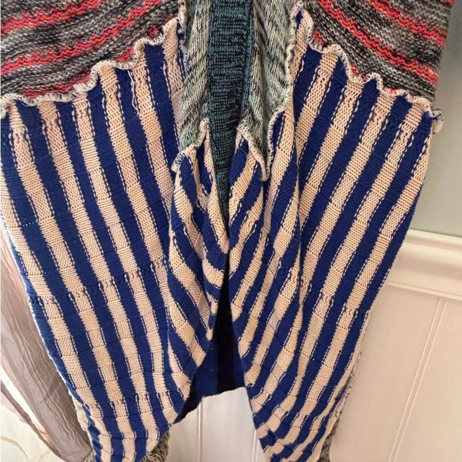 Freepeople Multicolor Patchwork Long Cardigan siz… - image 9