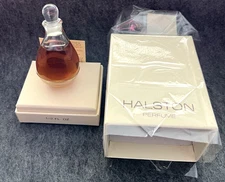Vintage 80's HALSTON PARFUM Perfume Extrait 1/2  fl oz NIB 071XP Old Formula