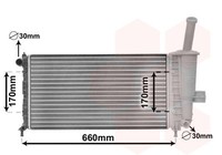 VAN Wezel KüHler, MotorküHlung 17002208 Passend FüR Fiat