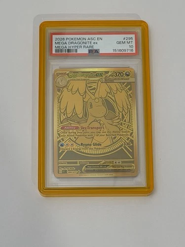 Pokemon TCG Mega Dragonite Ex Hyper Rare 295/217 PSA 10