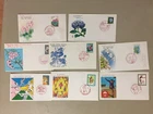 Eight Japan fdc:Flowers,Sport