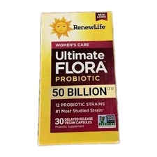 RenewLife Ultimate Flora Probiotic 50 Billion. 30Capsules, Expires 02/27