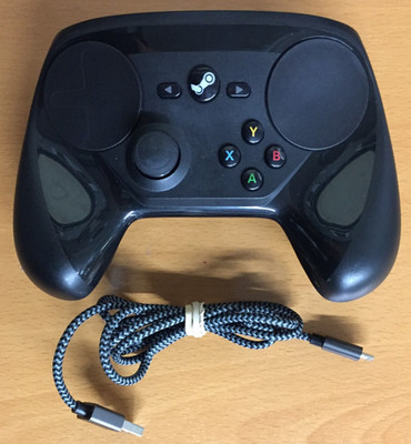 STEAM Wireless CONTROLLER w/ USB Cable *NO DONGLE* Model 1001 - TESTED & WORKING