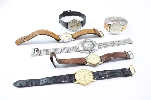 Assorted Vintage Mechanical Watches Roamer Timex UNTESTED x 6