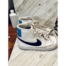 Nike Blazer Mid Youth Kids White Black Blue High Top Sneakers DA4086 108 Size 5Y