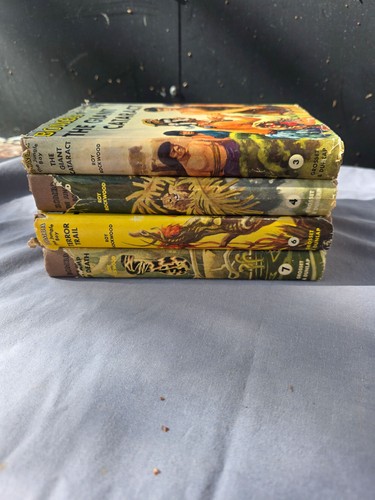 Bomba the Jungle Boy Lot 4 Books Roy Rockwood Hardcover with book cover 1953