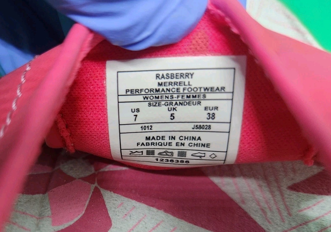 Sandali Merrell rosa pelle ammortizzata schiuma slide flat comodi donna taglia 7.