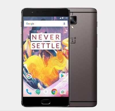 OnePlus 3T Smartphone 64GB Gunmetal 5,5 Zoll Android #3 ''teildefekt'' Sprung