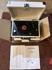 Crosley 3" Record Player Model: CR8050A-TN Modified to play 4  Tiny Vinyls