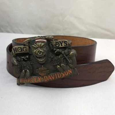Ceinture en cuir HARLEY-DAVIDSON d'occasion - Photo 1/4