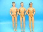 Vintage Barbie Doll NUDE Dolls Painted Hair KEN Lot of 3