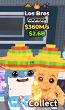 Los Bros 360M/s Sparkle, Fire, Cucaracha - Roblox Steal A Brainrot