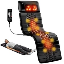 Shiatsu Full Body Massage Mat with Heat, Detachable Massager Pad, 10 Vibratin...
