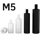 M5 Abstandsbolzen Distanzhalter 10-50mm Innen-Außen Distanzbolzen Kunststoff