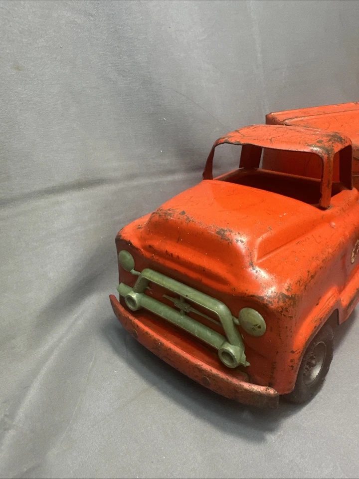 Vintage Buddy L Texaco Tanker Truck 1950s Pressed Steel 23.5" Gasoline Toy *READ - Image 2 of 4