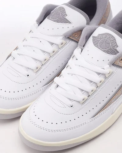 Nuove scarpe Nike Air Jordan 2 basse 'Pitone' bianche (DV9956 100) US 11