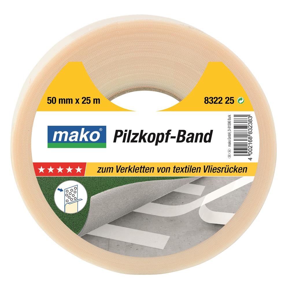 mako Spezial-Pilzkopf-Verlegeband 5 кормовых 50 мм x 25 м 6990₽
