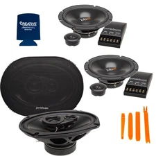 PowerBass S-60C 6.5" Component + S-6903 6X9" Coaxial Speakers