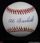 Al Barlick Autograph Signed Rawlings ONL Baseball AUTO JSA COA